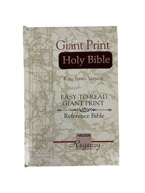 Giant Print Holy Bible King James Version Reference Nelson Regency Burgundy 1991